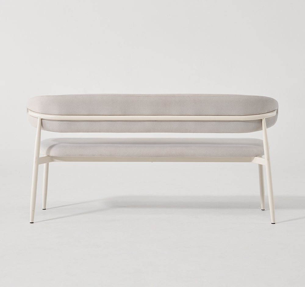 등받이 식탁벤치의자 다이닝체어 패브릭 긴 장의자 솔리브 오프화이트