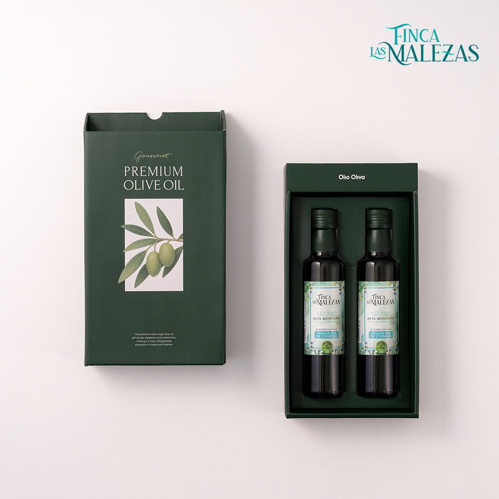 핀카 말레자스 피쿠알 엑스트라버진 올리브오일 선물세트 250ml, 2병 - 메인 이미지