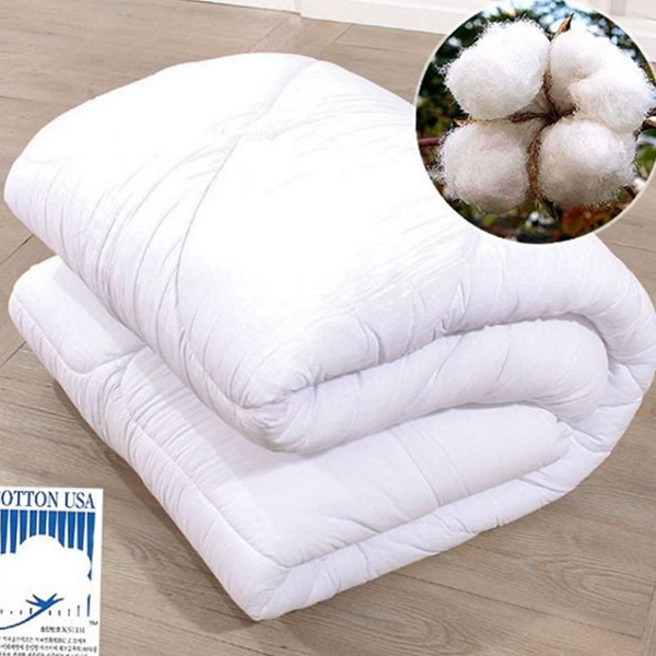 따뜻한 목화 솜 이불 사계절 목화 퀸 이불 구름 순면