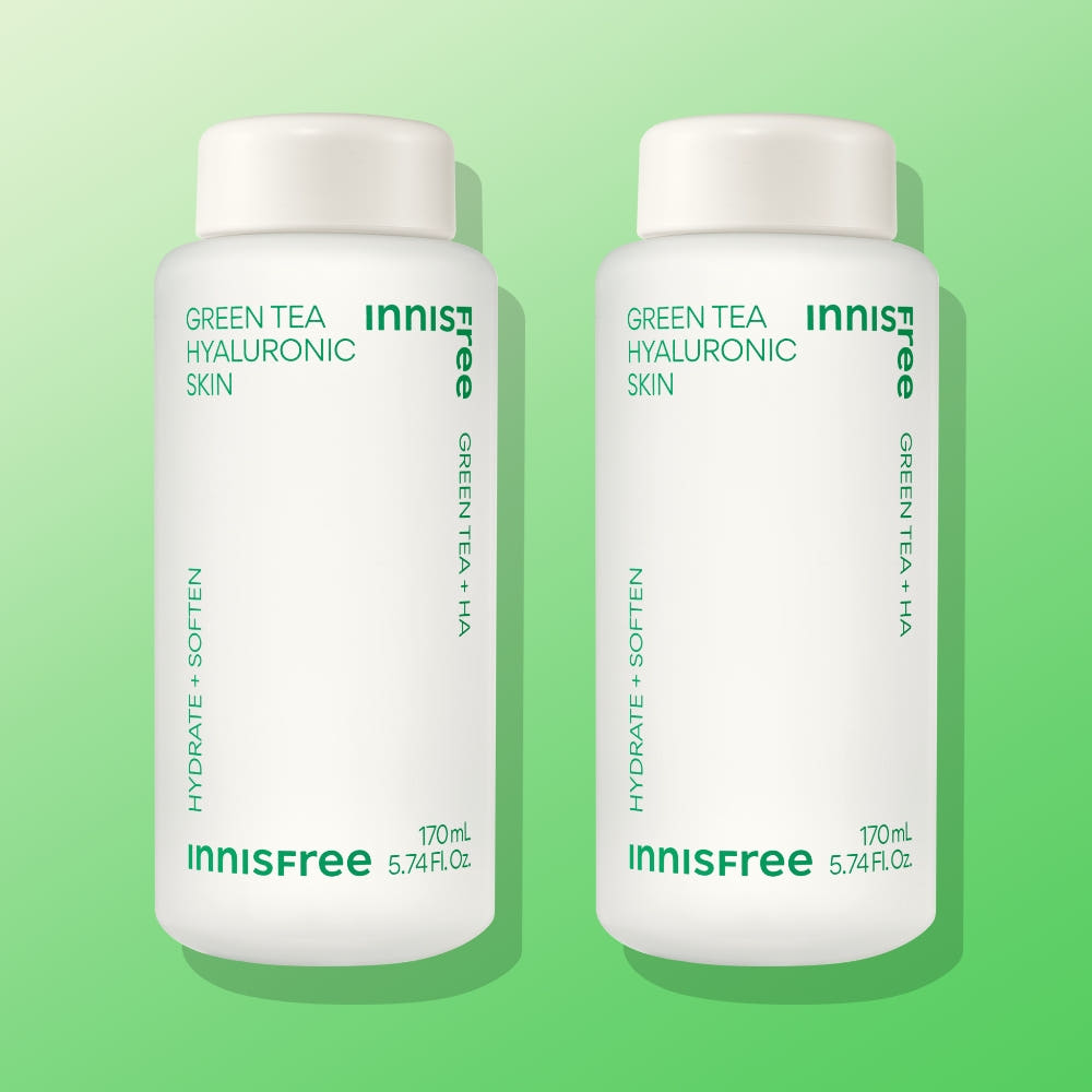 [더블구성] 이니스프리 그린티 히알루론산 스킨 / 저자극 수부지 속건조 170ml, 2개 제품 이미지