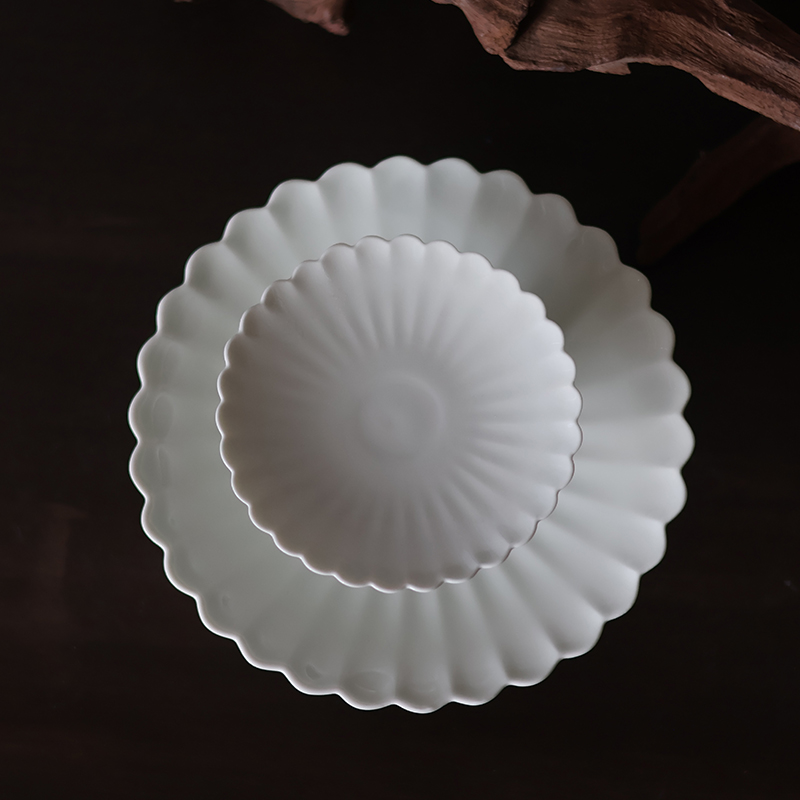 세라미꼬 디저트 꽃 높은 굽 접시 17cm - 상세 이미지 4