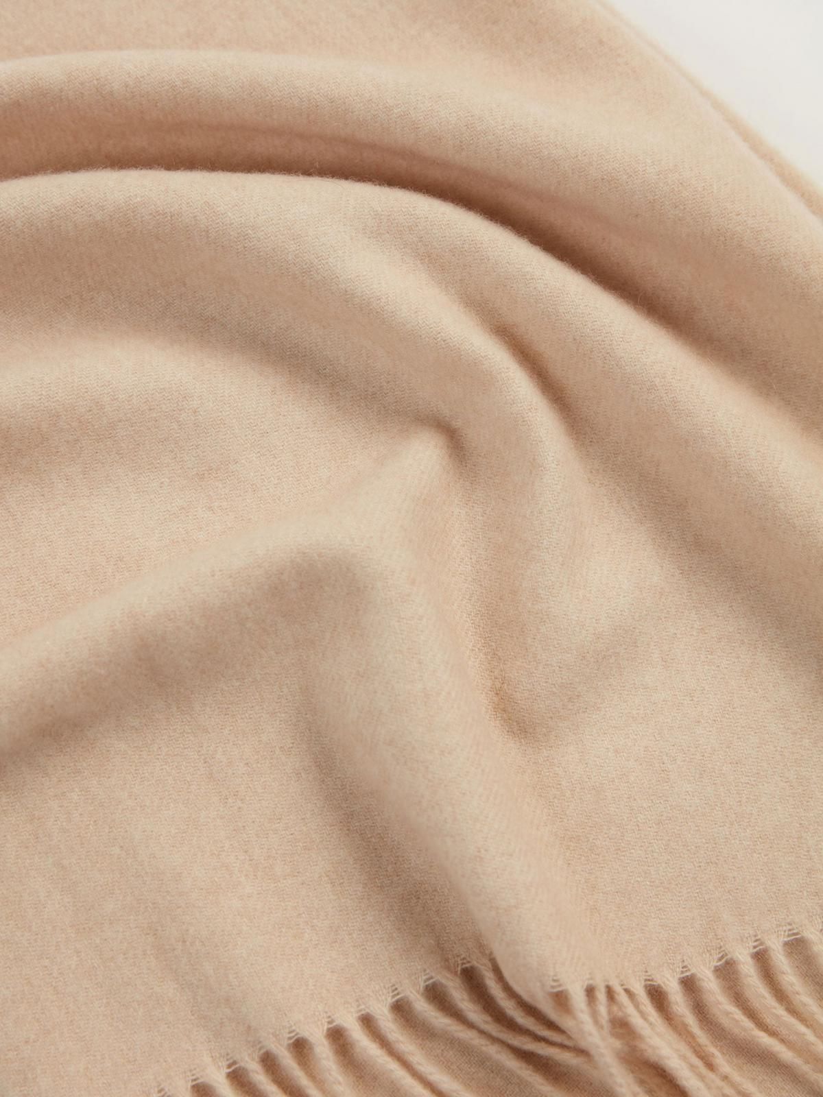 고비캐시미어 오버사이즈 캐시미어 프린지 머플러 WA200018-0002S0000-103F BEIGE - 상세 이미지 4