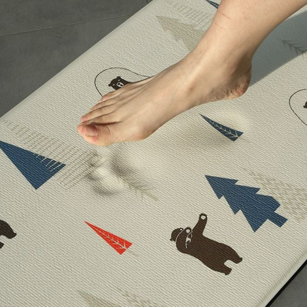 도톰한 주방 매트 양면 pvc 주방 매트 75x45 국산 냉기 - 상품 이미지