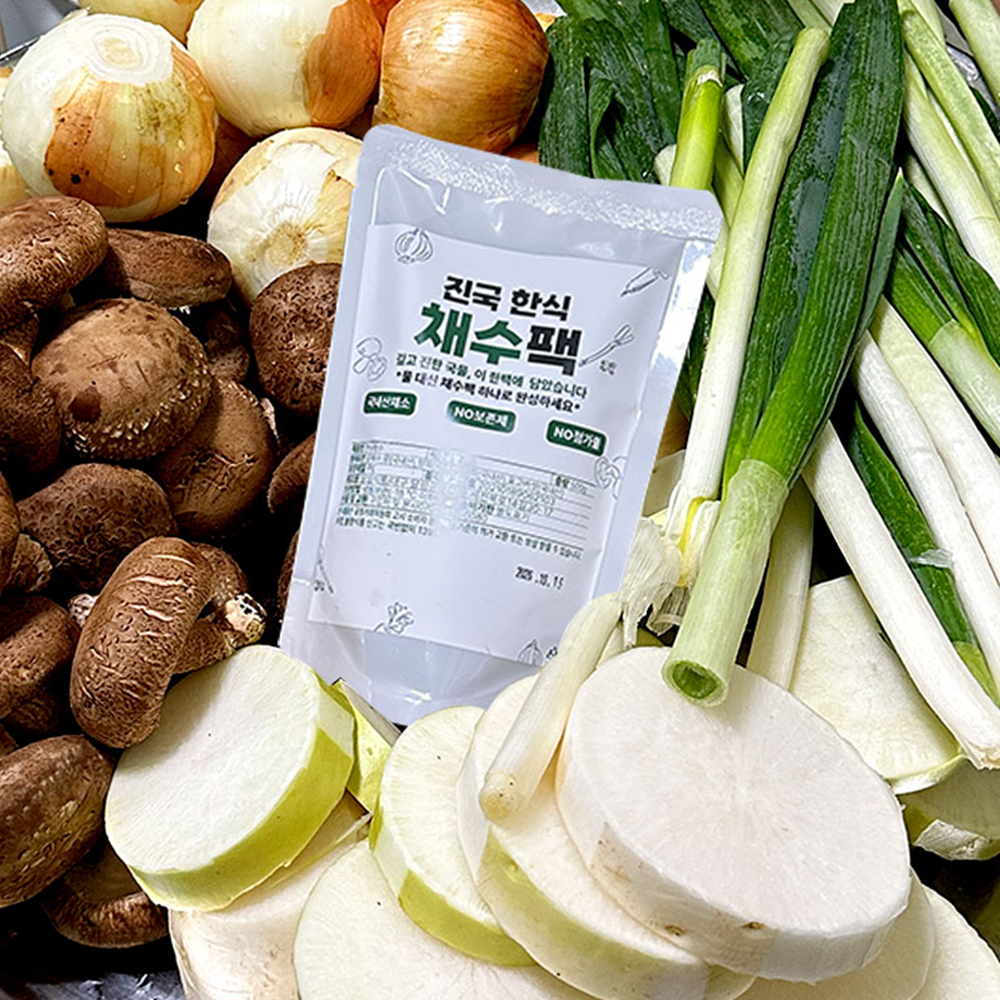 국내산 우리농가 전통 가마솥 한식 만능채수 채소육수 채수팩[500gx10팩] - 상품 이미지