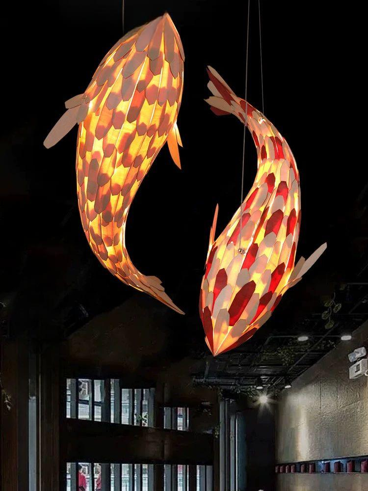 물고기 샹들리에 이자카야 일식집 호텔 식당 인테리어 - 상품 이미지