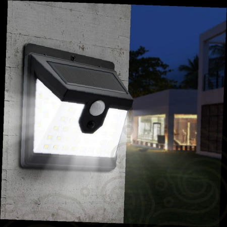 태양광 인체감지 벽부형 센서등 야외 현관 보안 조명 방수 자동점등 정원