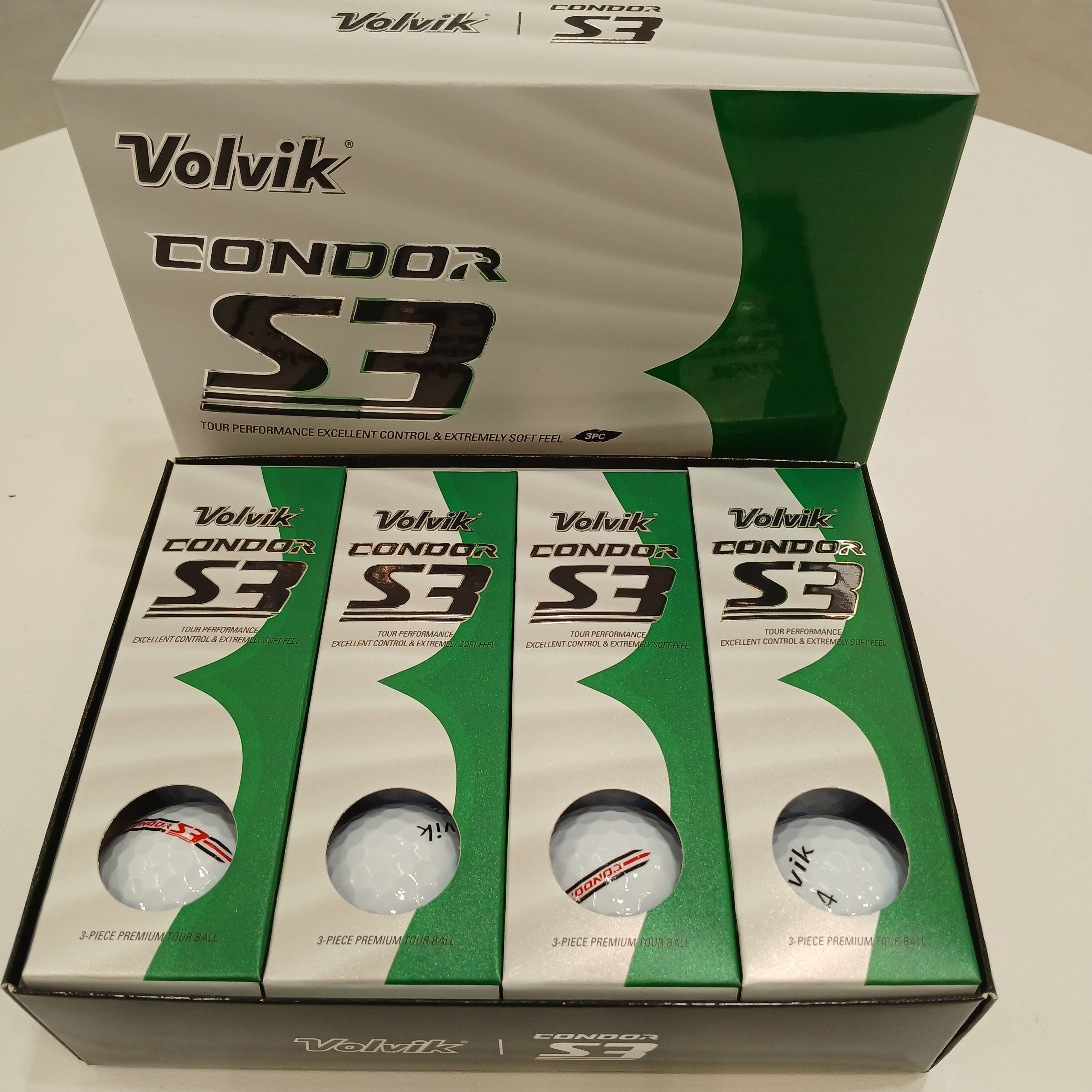 볼빅 골프공 3피스 12구 CONDOR S3 경량 화이트 골프공선물 고반발 비거리 VZAZPC03 - 상세 이미지 2