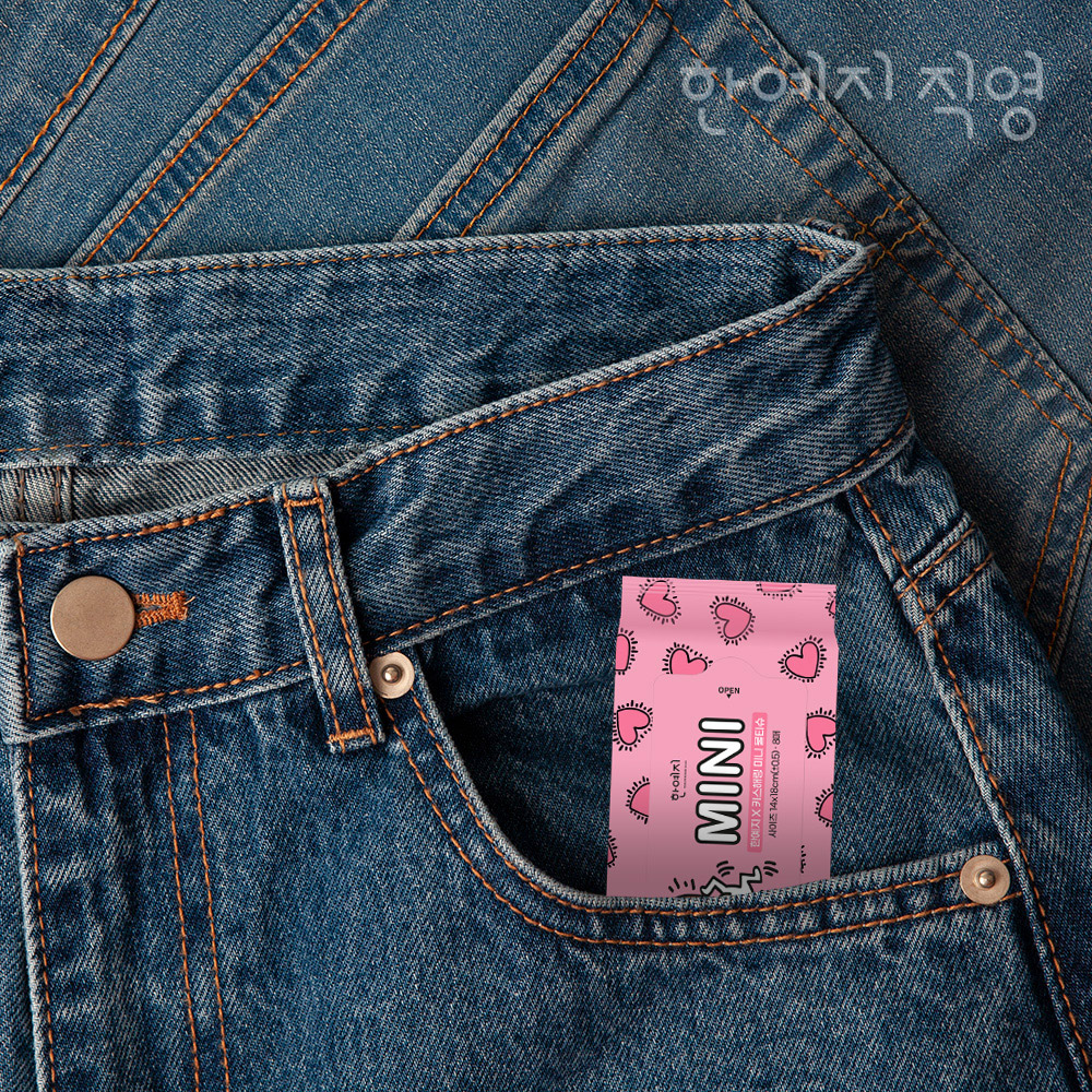 키스해링 미니 물티슈 8입 8매, 2개