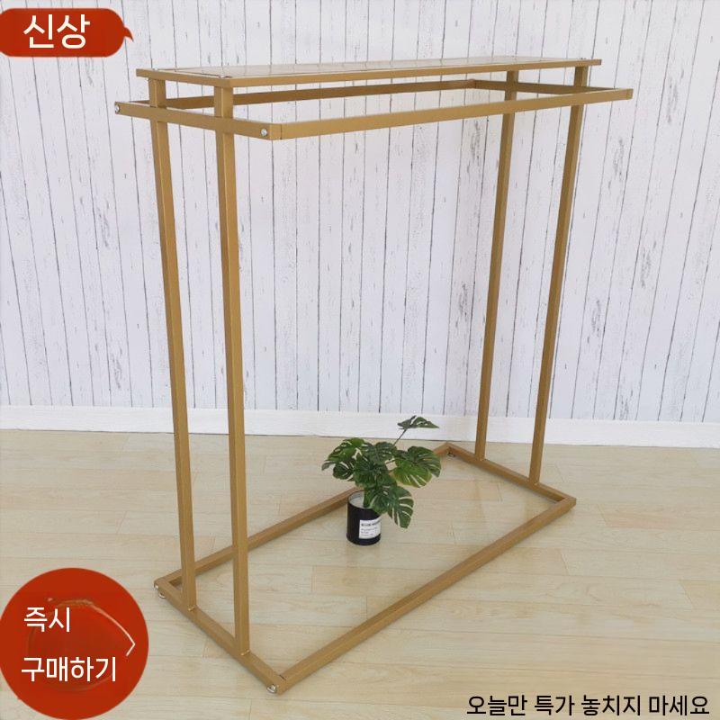 철제 양면 디피 더블행거 옷가게 행거 프리사이즈 의류매장 흰색 평행봉 1mx1.3m 업글 공식 표준 - 상세 이미지 2