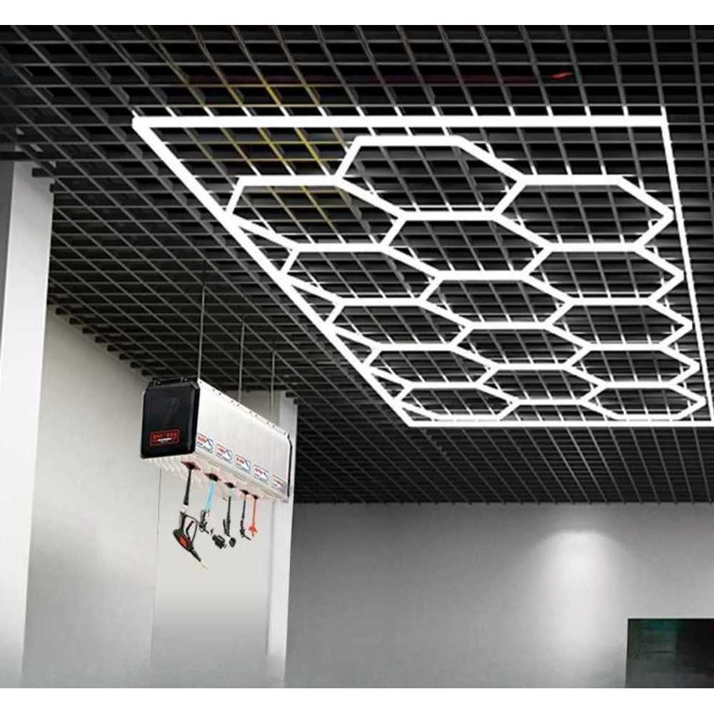 벌집 조명 세차장 헥사 패널 라이트 공간 조명 연출 A형 780W(2.4x4.8m) - 상품 이미지