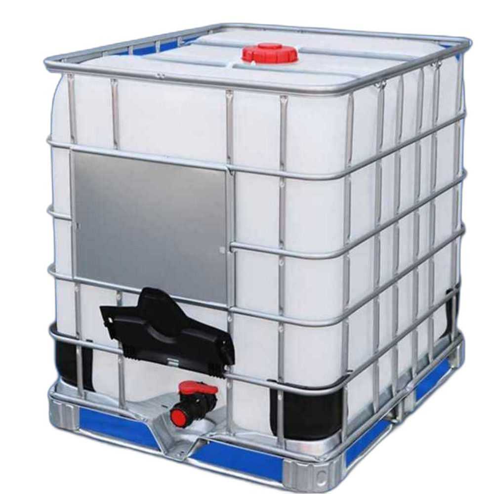 대용량 IBC 탱크 액체 보관 산업용 이동식 컨테이너 1000L 화이트 - 상세 이미지 2