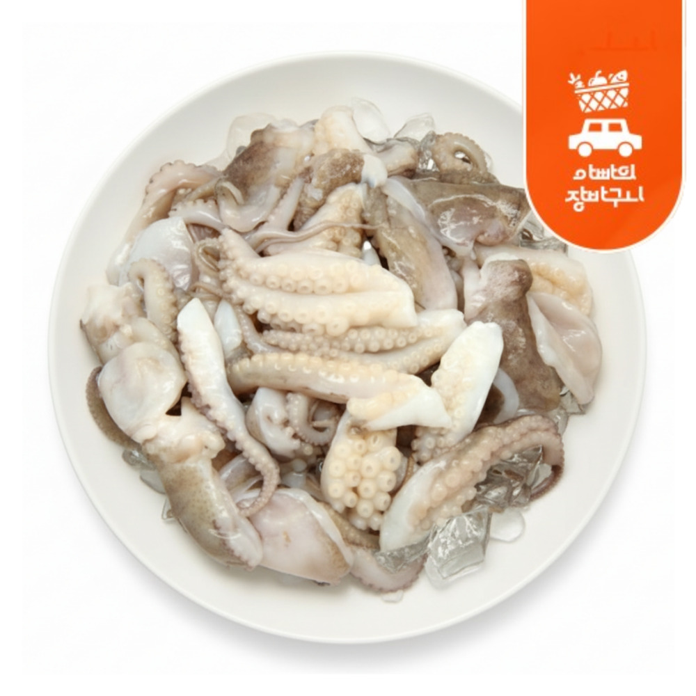 절단 쭈꾸미 900g 베트남 손질 세척 냉동 주꾸미 베트남 볶음용 - 메인 이미지