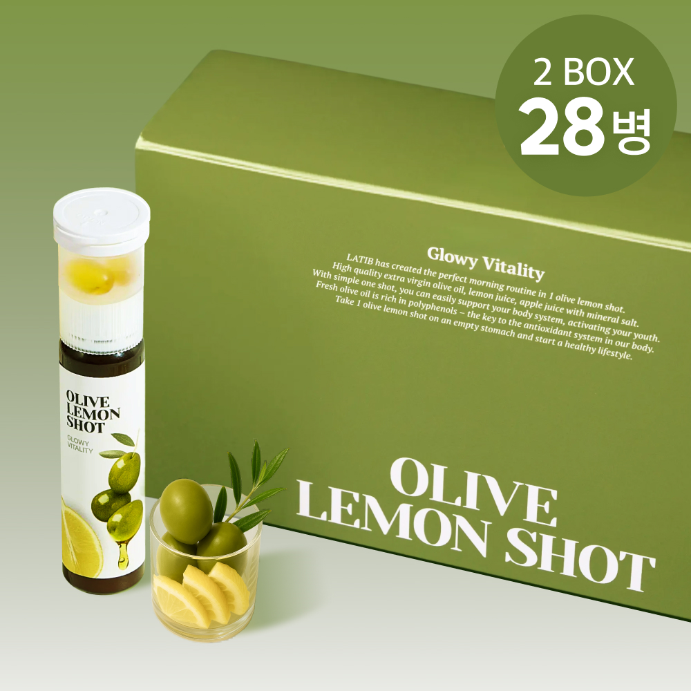 라티브 올리브레몬샷 올레샷 엑스트라버진 올리브유 올리브오일 캡슐 25ml, 28개 - 상품 이미지