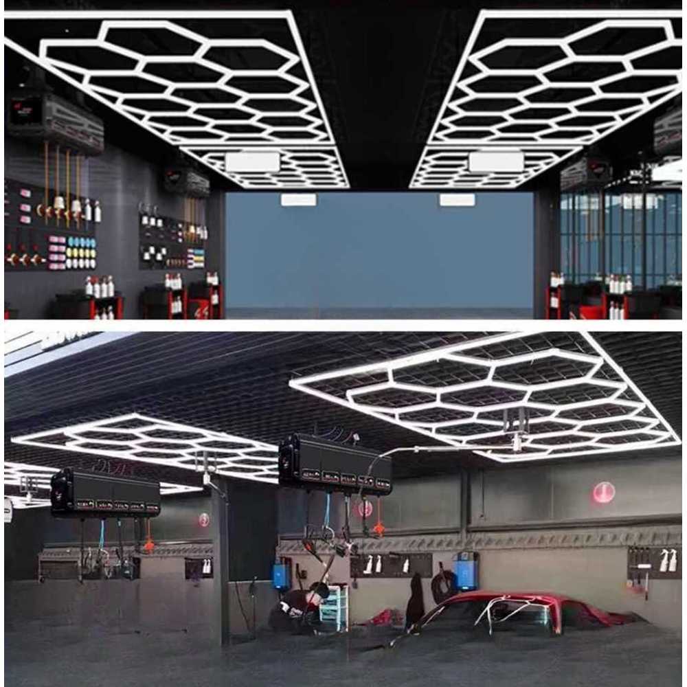 벌집 조명 세차장 헥사 패널 라이트 공간 조명 연출 A형 780W(2.4x4.8m) - 상세 이미지 5