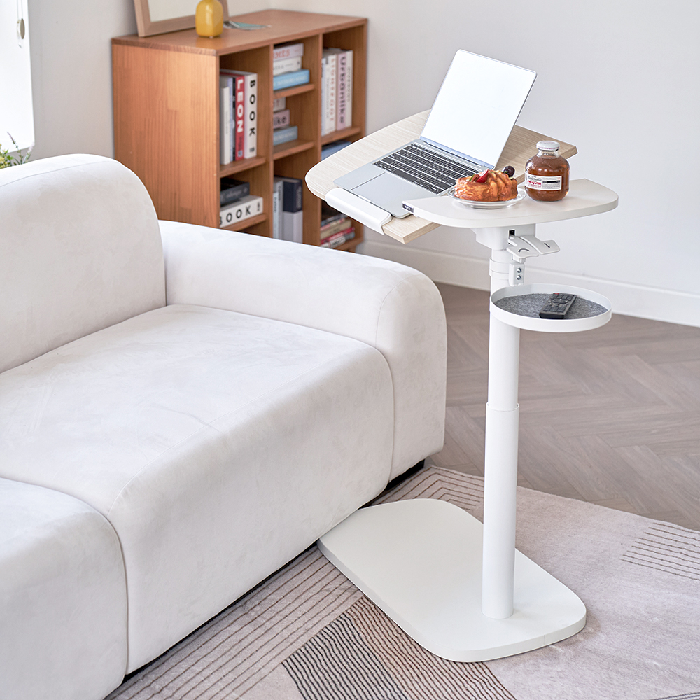 에이픽스 이동식 높이조절 모션데스크 각도조절 침대 소파 사이드테이블 MT003