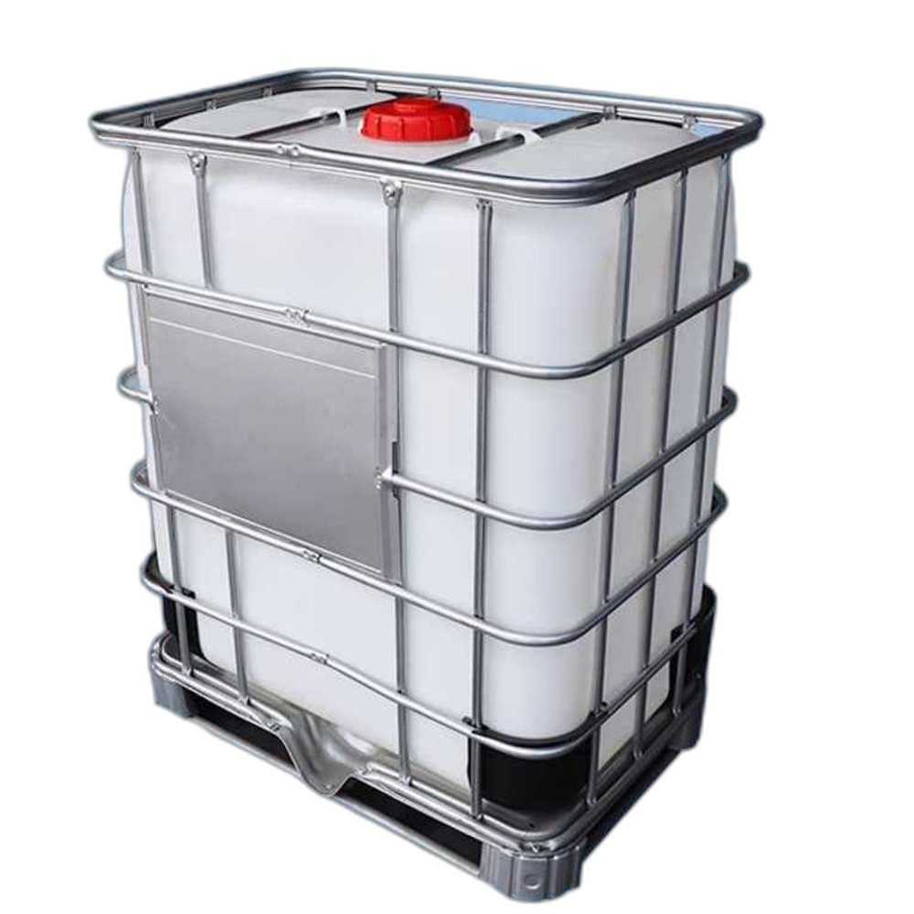 화학 공정용 IBC 탱크 고내구 대용량 액체 저장 용기 500L 화이트(밸브없음) - 상품 이미지