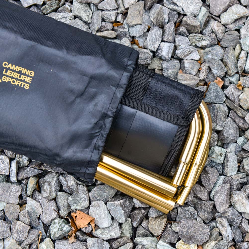 백팩킹용 초경량 폴딩 체어 등산의자 골드 7075 듀랄루민