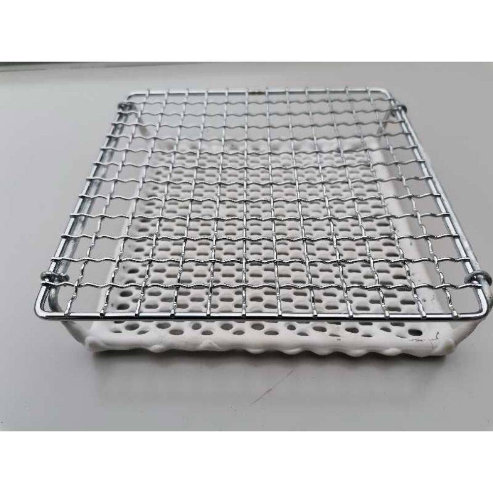 그릴망 미니석쇠 가스렌지 화로 일본식 최화정 그릴 석쇠 160x160MM 갈색 솔(손잡이X) - 상품 이미지