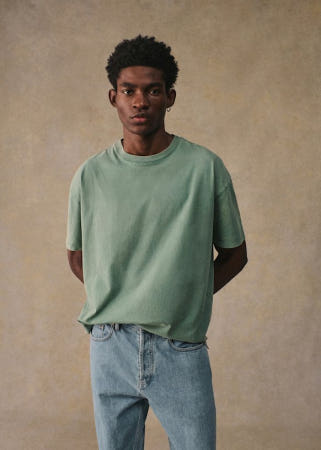 브랜드참조 [해외]세잔 마르델 티셔츠 빛바랜 그린 남성