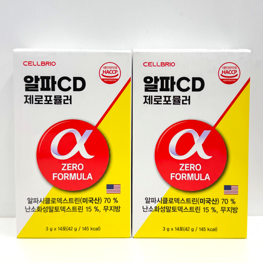 셀브리오 알파CD 제로포뮬러 3g 레몬맛 알파시클로덱스트린 알파시디 14포, 1개 - 상세 이미지 4