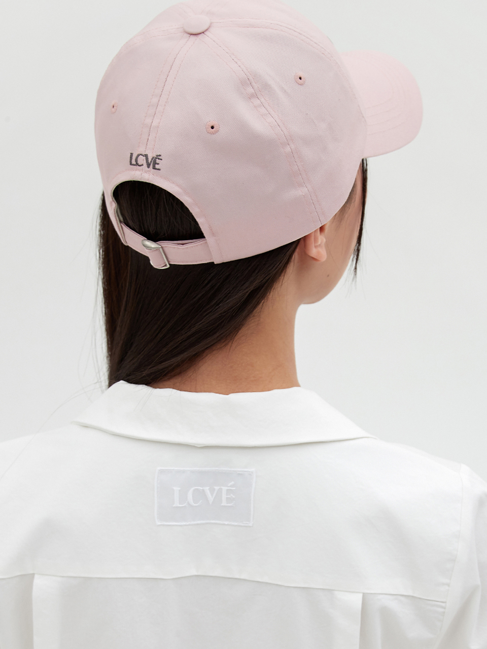 [엘씨브이] LETTERING WASHED COTTON BALL CAP_PINK