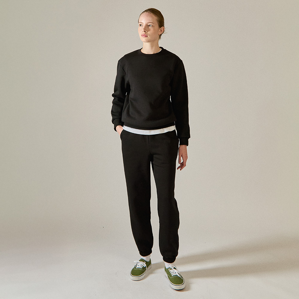 기모 레귤러핏 맨투맨 티셔츠