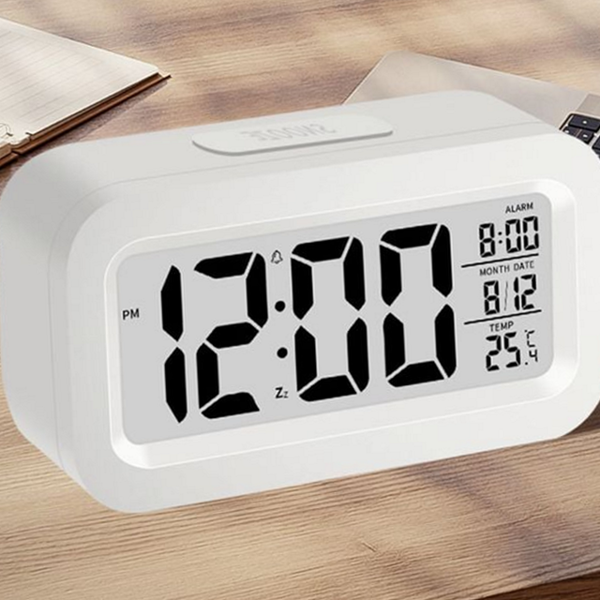 디지털 전자 탁상 시계 스마트 미니 알람 시계 인테리어 무소음