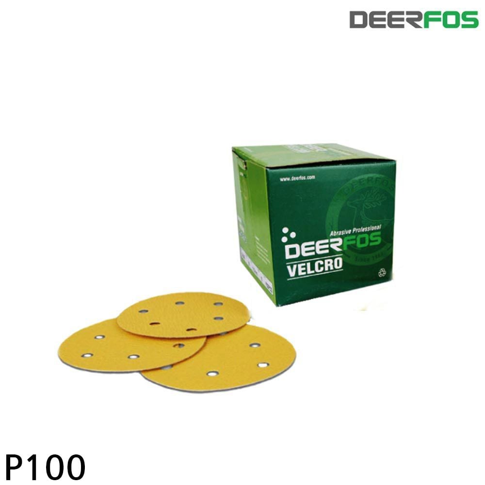 샌드페이퍼 100방 디어포스 125mm 100매입 6H - 상품 이미지