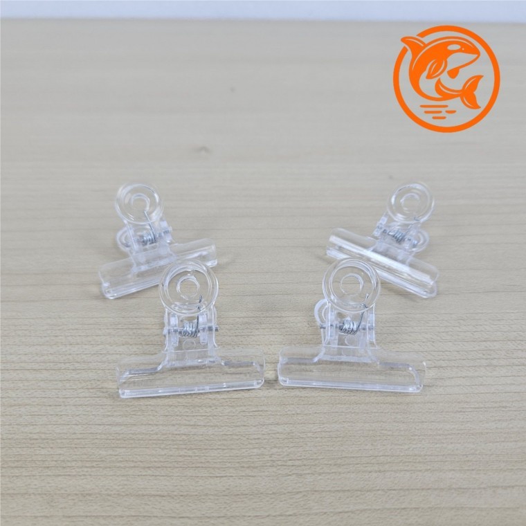 투명 스프링 클립 사무용 문구 정리 클립 38MM 다목적용 스테이플러 - 상품 이미지