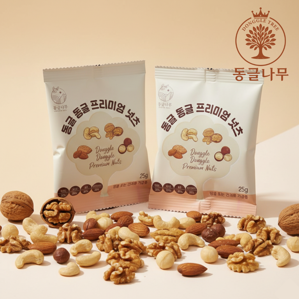 동글나무 갓 구운 하루견과 25g 견과류 선물세트 임산부 하루견과류 이미지 2