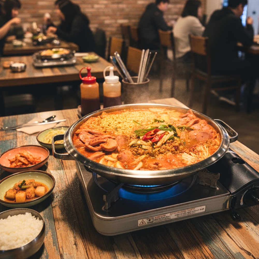 부대찌개 밀키트 간편식 캠핑 요리 국물 음식 가정 집밥 350g, 1개 - 상세 이미지 2