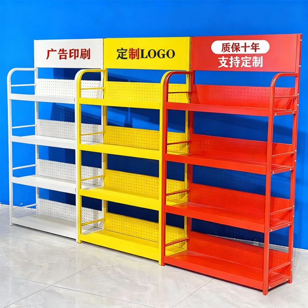 간식팬트리 매대 카운터 약국 약국진열대 진열대 마트 백색 80x30x150 3층(높은 가장자 1x1 - 상품 이미지