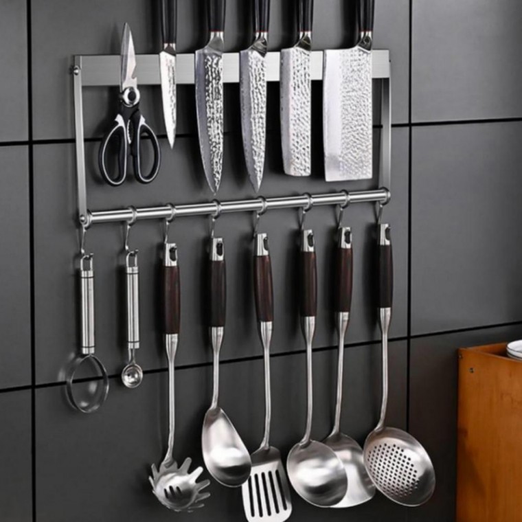 자석 칼거치대 주방 홀더 걸이 조리도구 정리 40cm - 메인 이미지