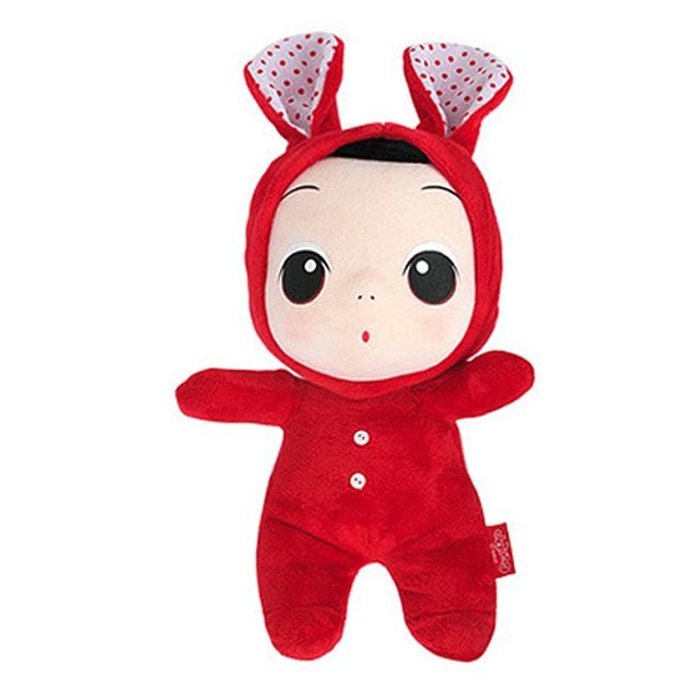 뚱 ddung 봉제인형 레드 30cm 캐릭터 빨간 토끼 - 메인 이미지