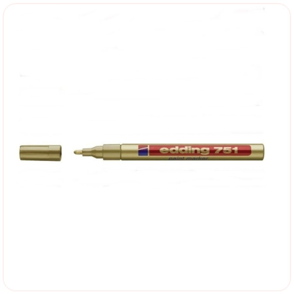 에딩펜 1-2mm 페인트 마카 금색 10개 - 상품 이미지