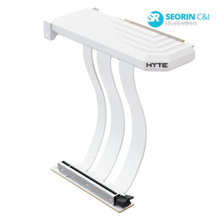 HYTE PCIe 5.0 하이퍼 라이저 케이블 (스노우 화이트) 하이트 그래픽카드 확장 케이블