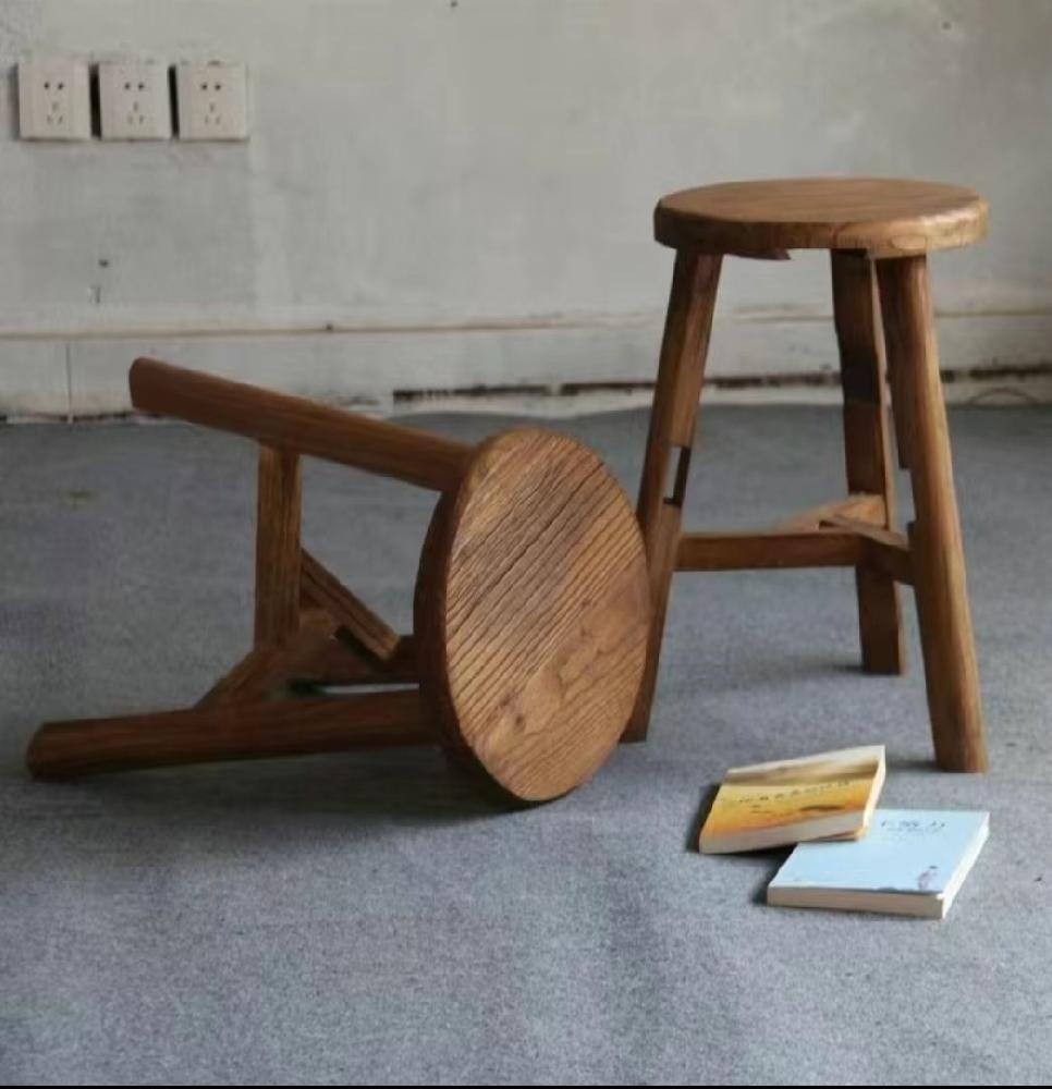 고재스툴 느릎나무 화분 원목 높이 지름 원형 의자 고목나무 지름 25cm 높이 30cm - 상세 이미지 4