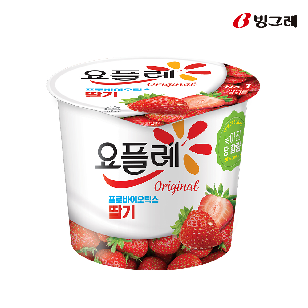 빙그레 요플레 오리지널 홈 혼합 4종 180g 총 4개입 요거트 - 상세 이미지 3