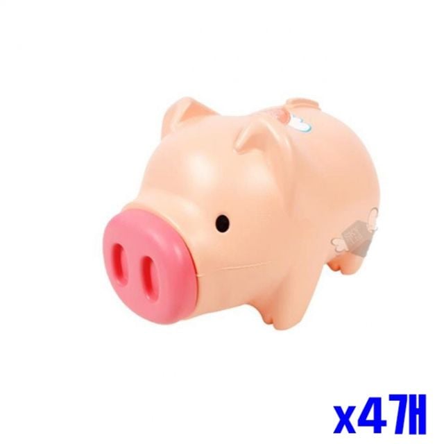 핑크 돼지저금통 특대 x4개 인테리어저금통 - 상품 이미지