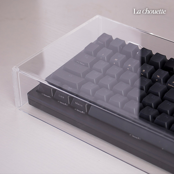 라슈에뜨 키보드 커버 투명 아크릴 방수 보호 튼튼한 마우스 키보드 덮개 먼지 보호 케이스