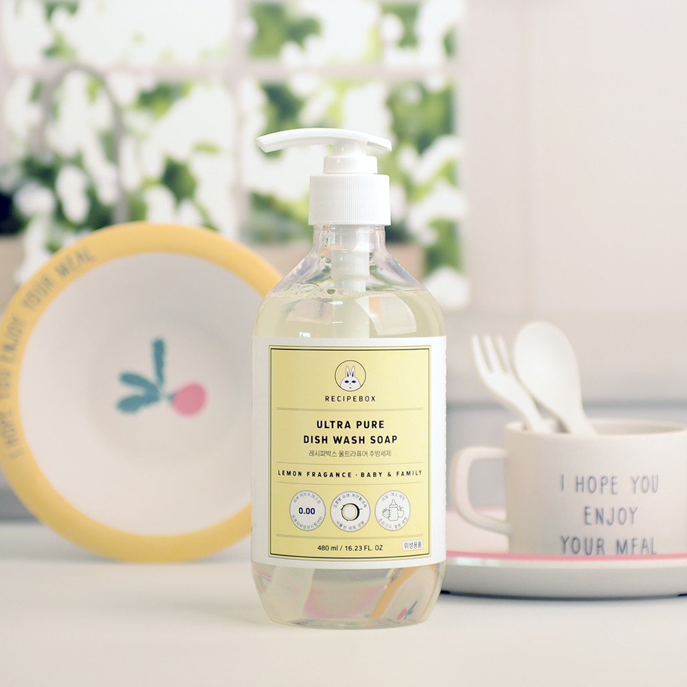레시피박스 아기 신생아 젖병 주방 세제 480ml 유아식기 과일 상품 이미지