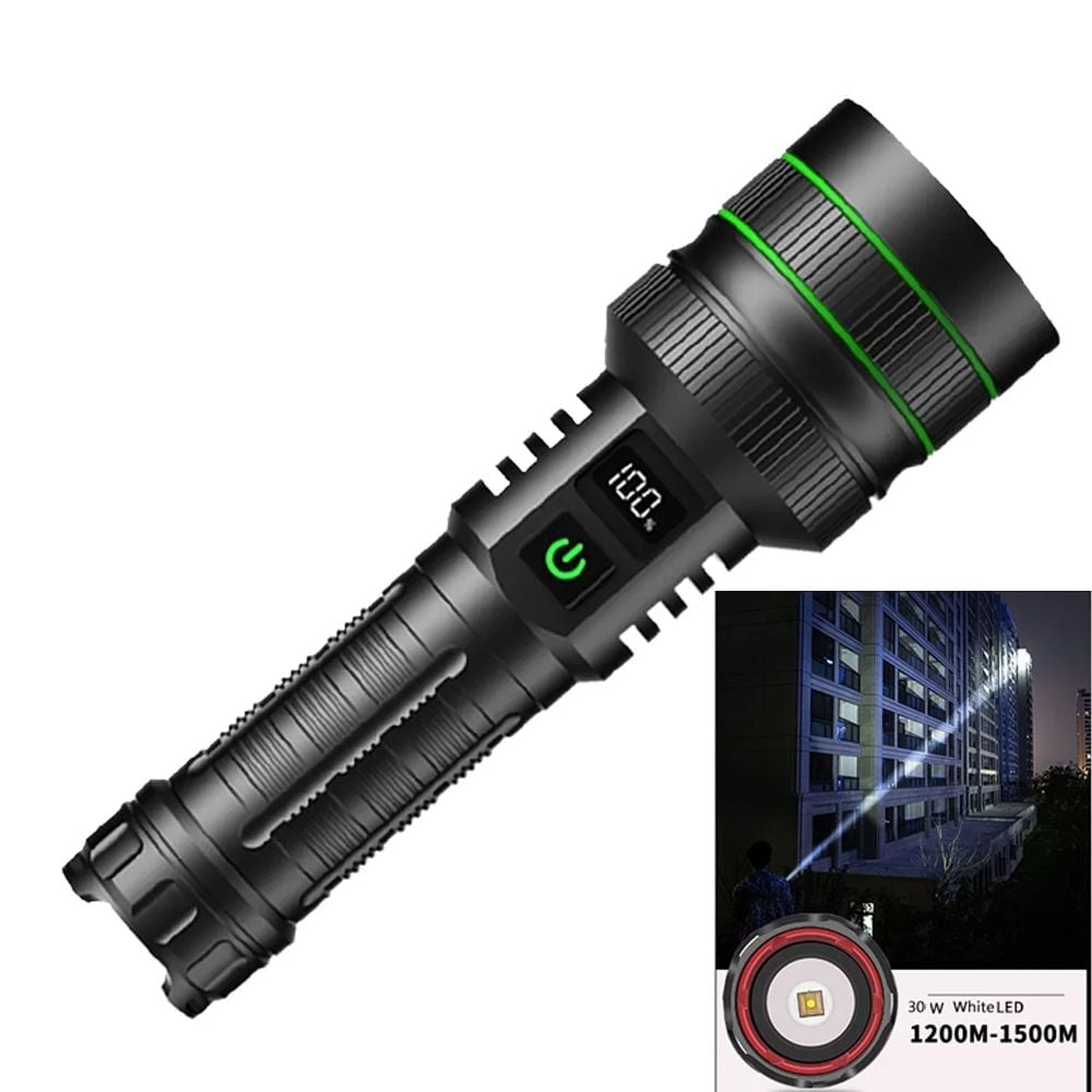 화이트레이저칩 LED 충전 라이트 손전등 후레쉬 랜턴 - 상품 이미지