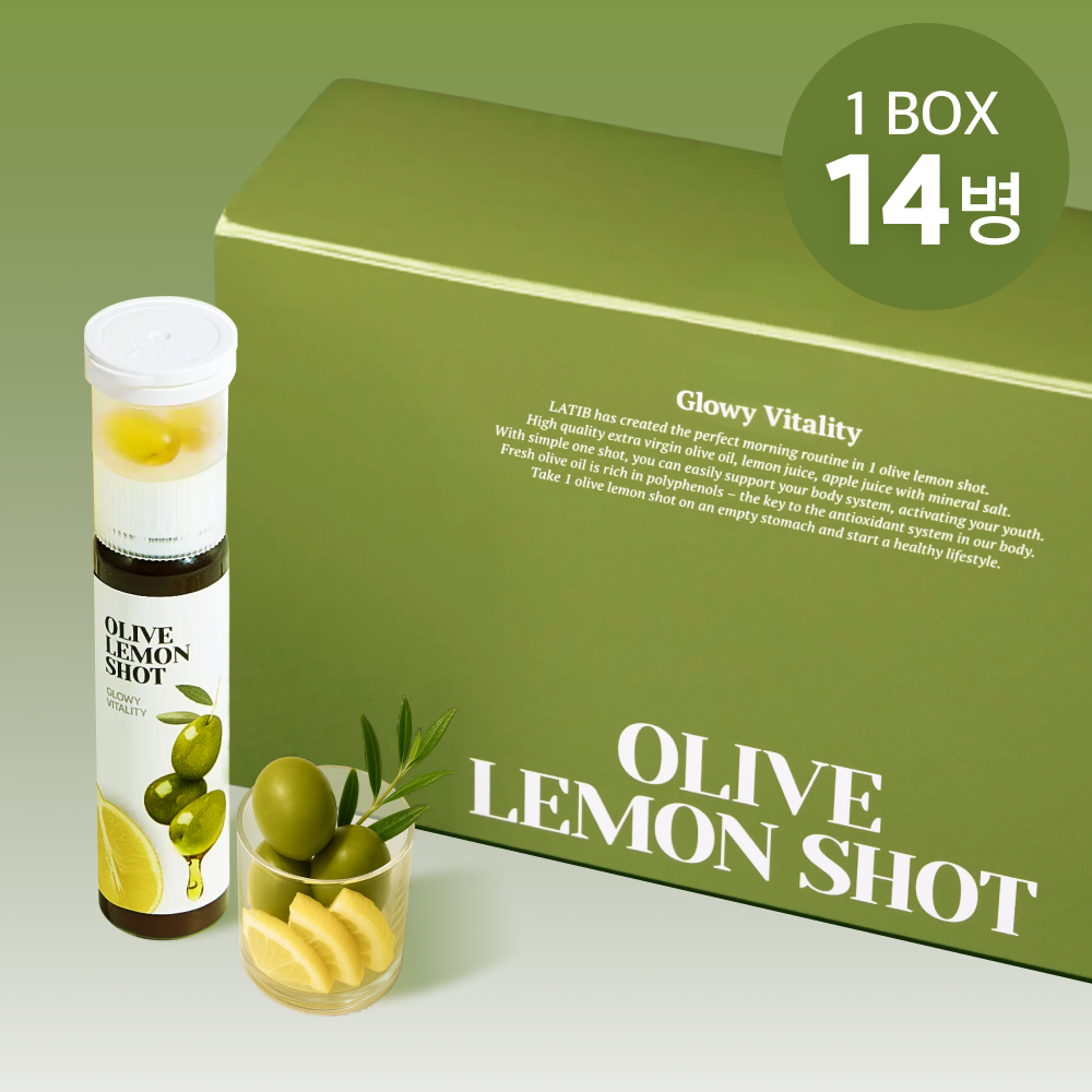 라티브 올리브레몬샷 올레샷 엑스트라버진 올리브유 올리브오일 캡슐 25ml, 14개 - 상품 이미지