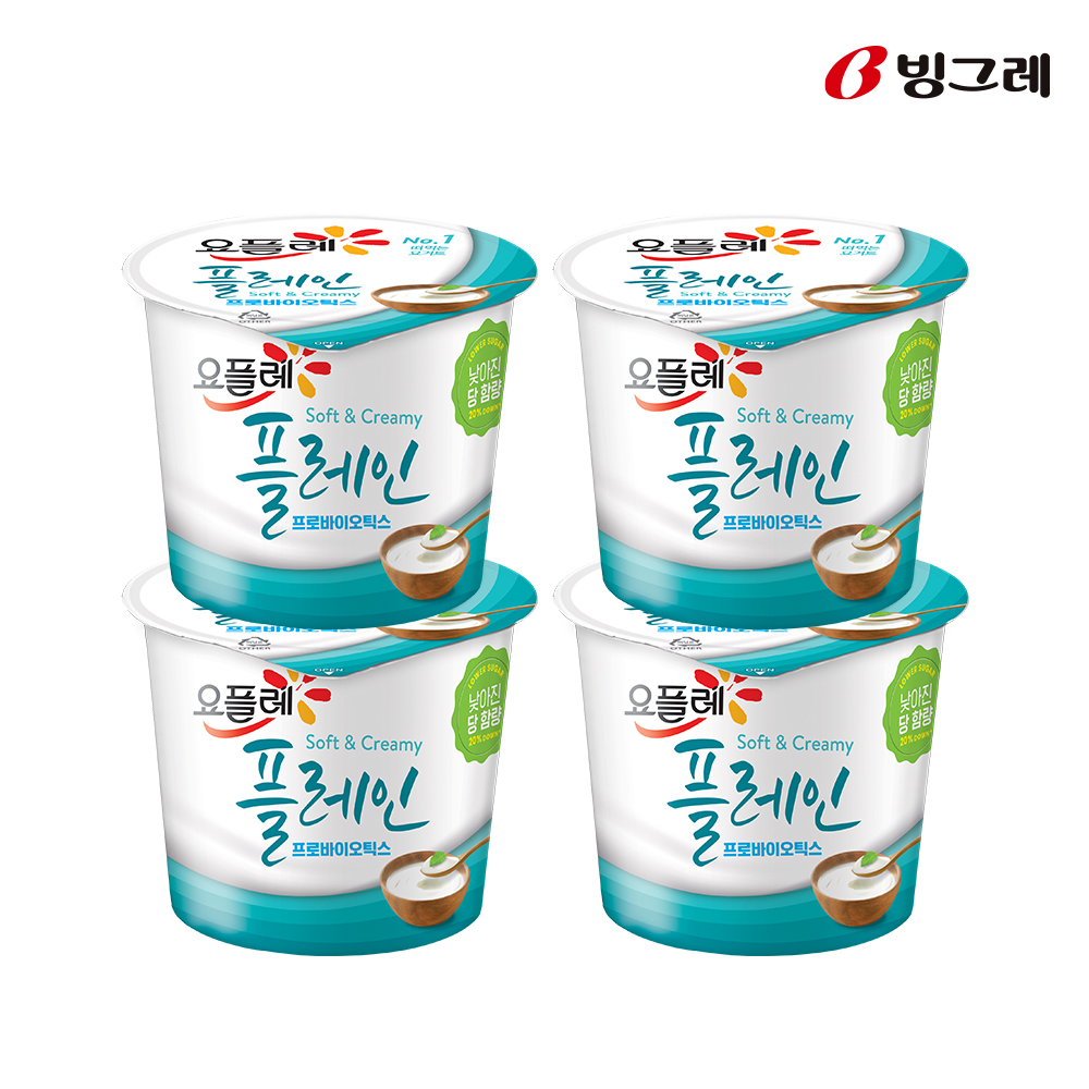 빙그레 요플레 오리지널 홈 딸기 180g 4개입 요거트 - 상세 이미지 5