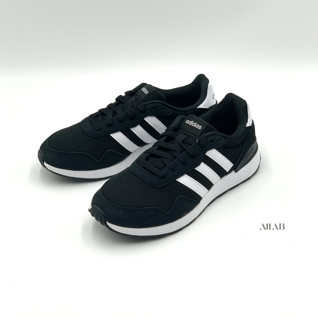 [국내매장판] 아디다스 남여공용 런닝화 데일리 슈즈 커플 중고등학생 RUN 운동화 블랙화이트(런60S), M265