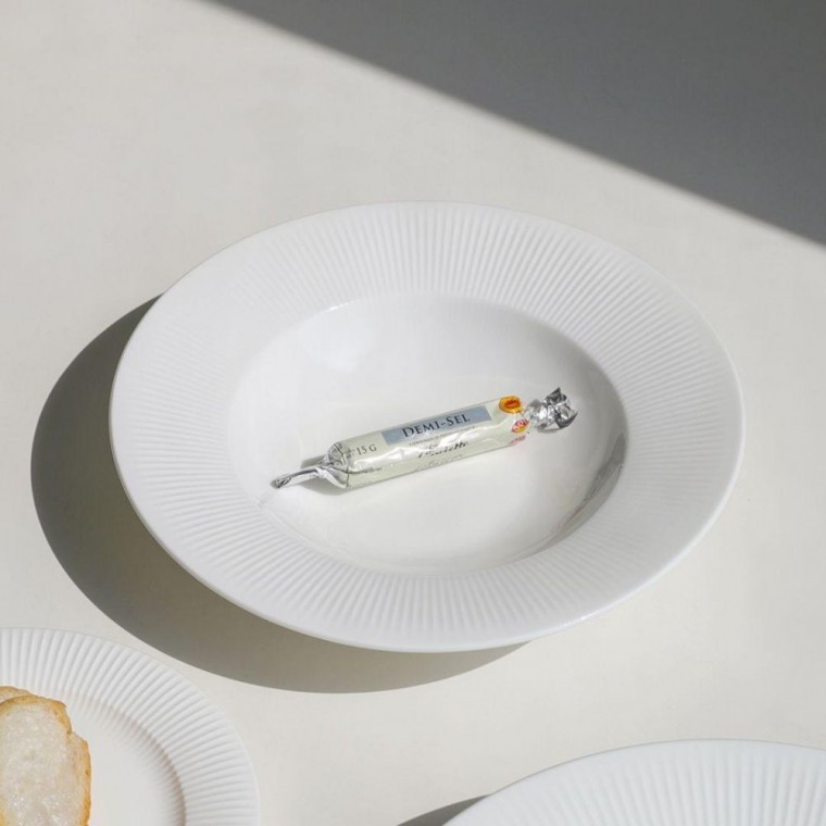 크림화이트 1인 혼밥 혼식 파스타볼 22cm 1p - 메인 이미지