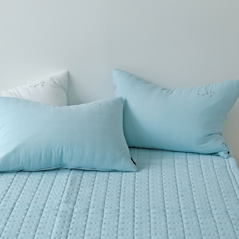 빈센트 먼지없는 워싱 마이크로 피치스킨 미끄럼방지 사계절 침대패드 라지킹 200x230