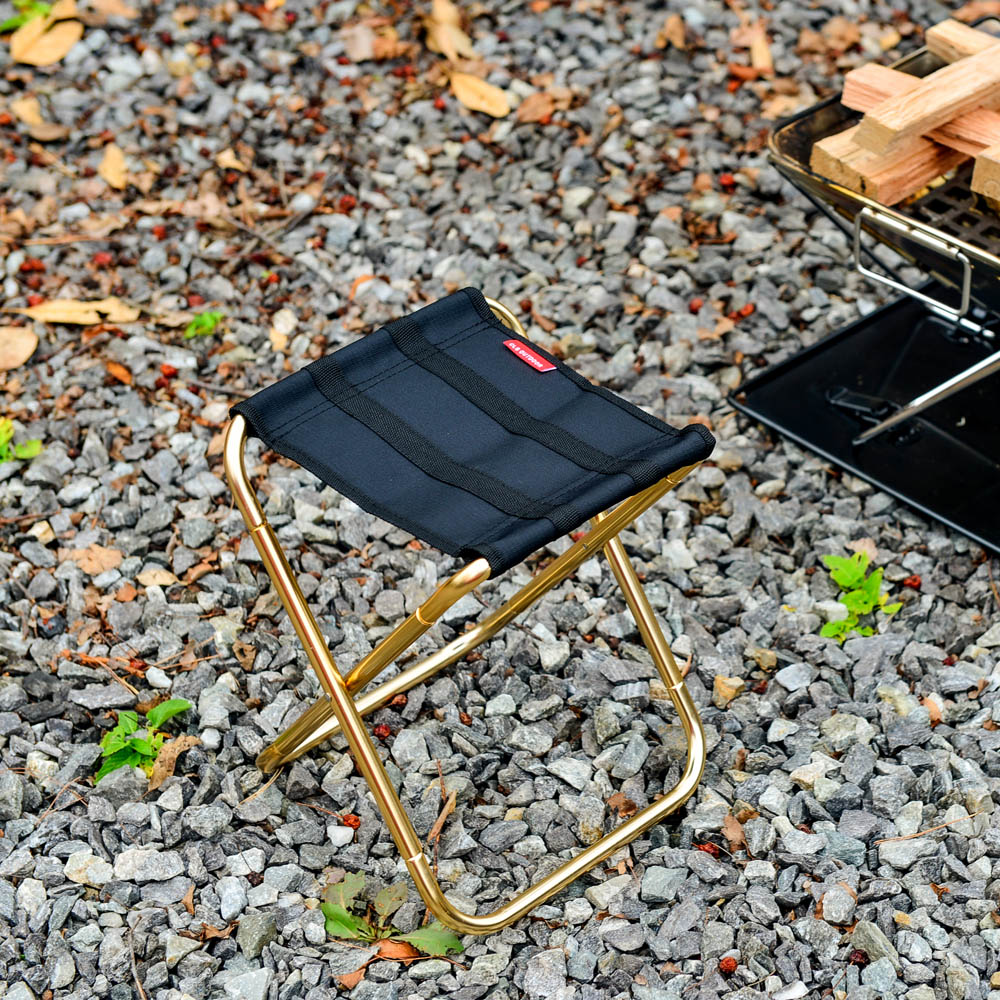 백팩킹용 초경량 폴딩 체어 등산의자 골드 7075 듀랄루민