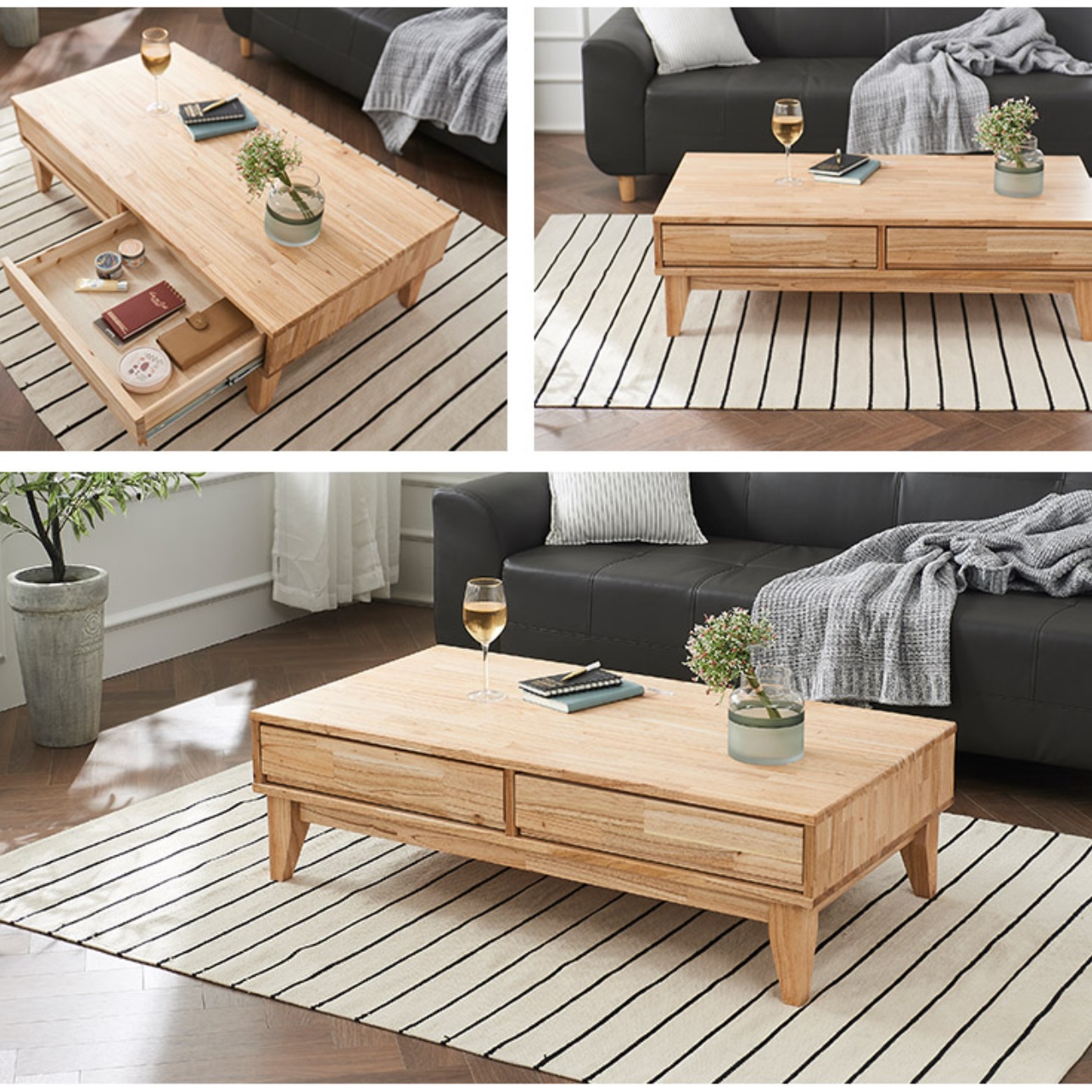 서랍형 거실용 탁자 엔틱 쇼파 테이블 소파 서랍테이블 낮은테이블 원목좌탁 티 수납