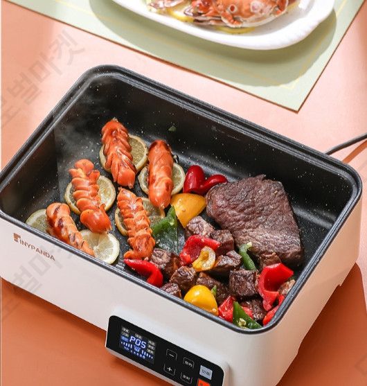 샤브샤브기계 전기 전골냄비 분할 대용량 곰솥 훠거 가정용 이미지 6